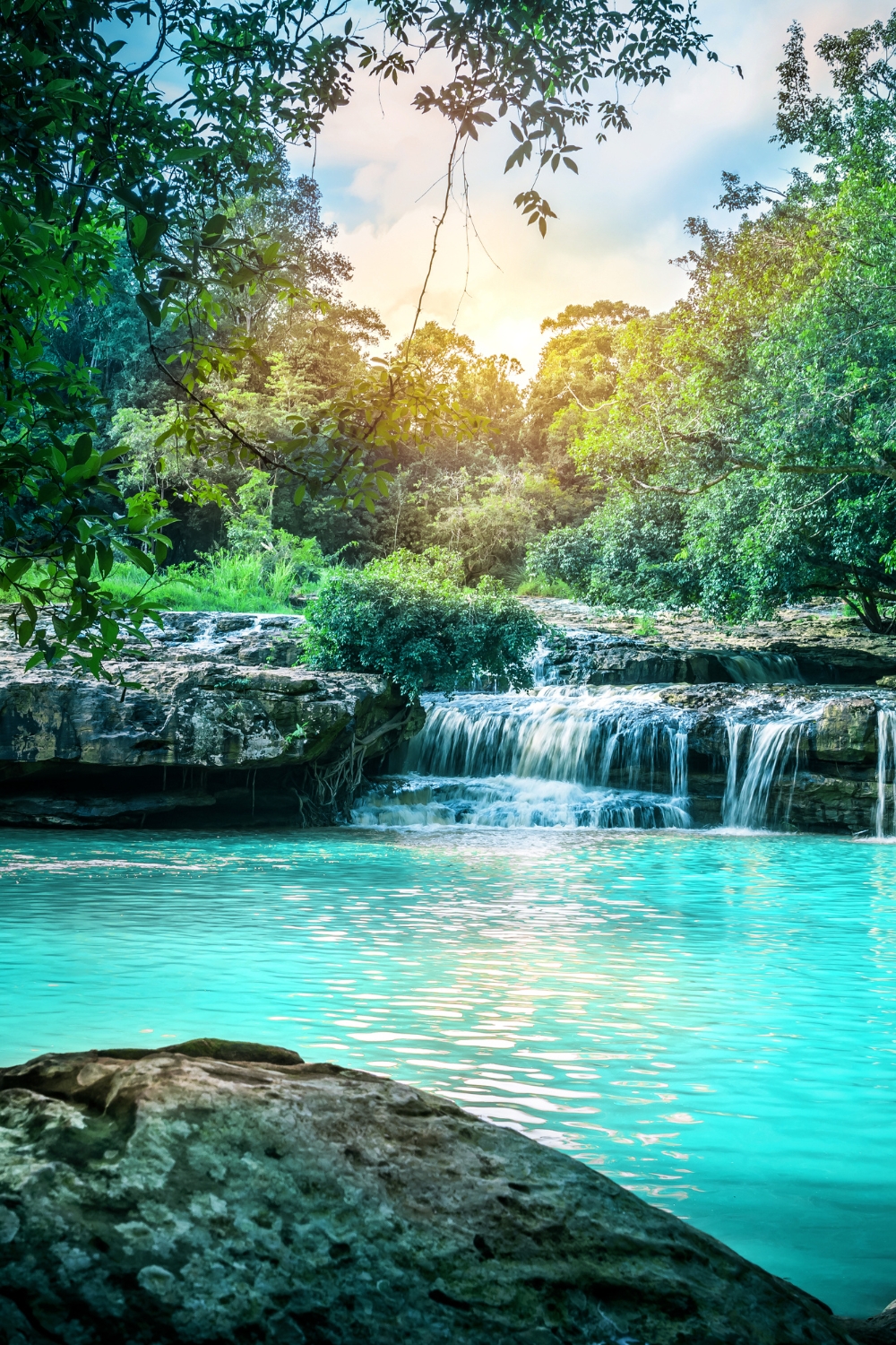 Emerald Pool and Blue Pool - Natural Hot Springs